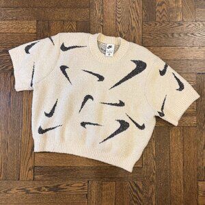 Nike Sportswear Phoenix Cozy Bouclé - Slim Short-Sleeve Cropped Knit Top (2XL)